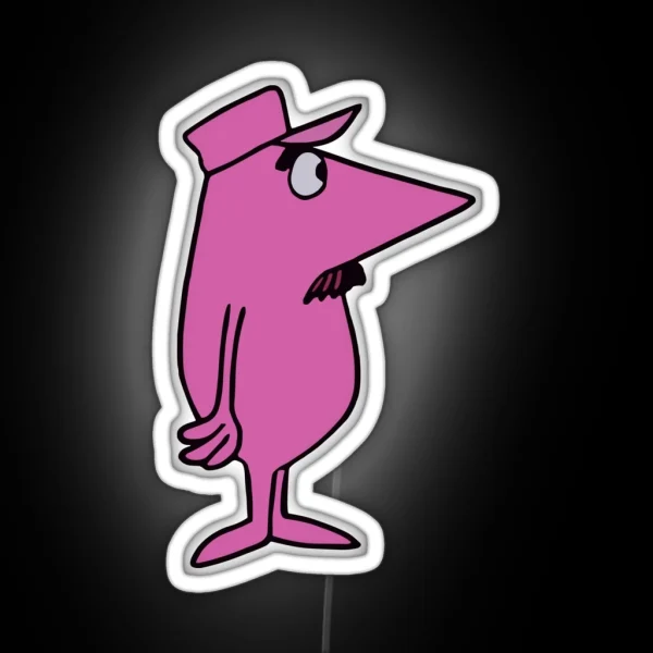 Vintage Pink Man RGB Neon Sign
