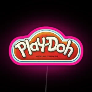 Vintage Play Doh Logo RGB Neon Sign