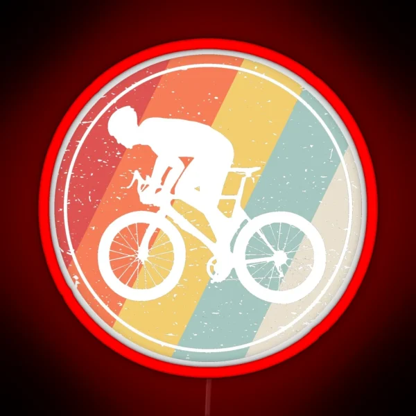 Vintage Retro Bicycle Biking RGB Neon Sign