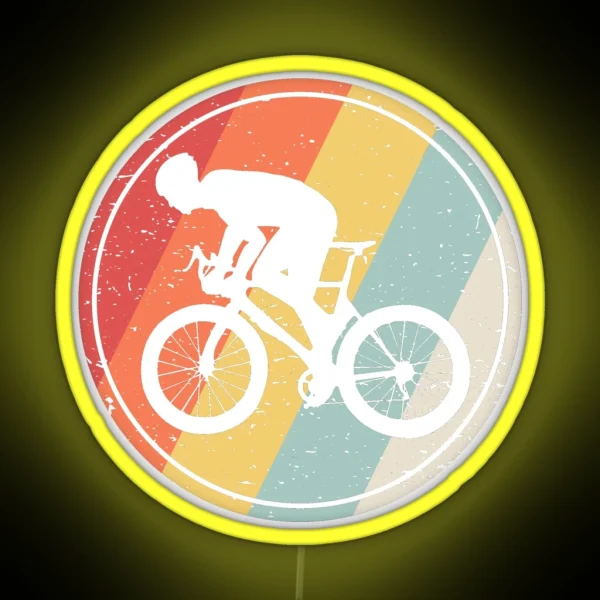 Vintage Retro Bicycle Biking RGB Neon Sign