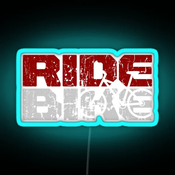 Vintage Ride Mountain Bike RGB Neon Sign