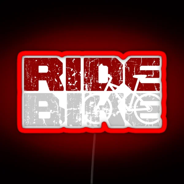 Vintage Ride Mountain Bike RGB Neon Sign