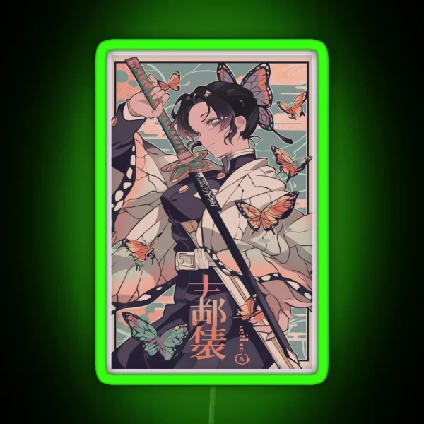 Vintage Shinobu Phone Case RGB Neon Sign