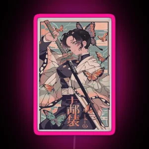Vintage Shinobu Phone Case RGB Neon Sign