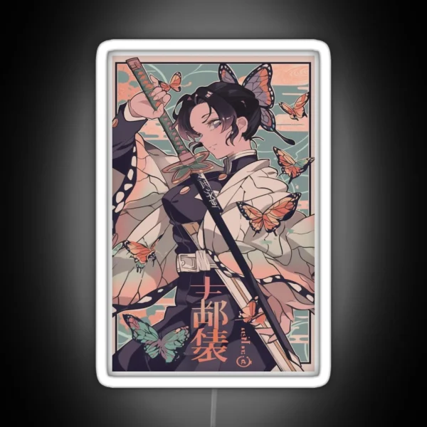 Vintage Shinobu Phone Case RGB Neon Sign
