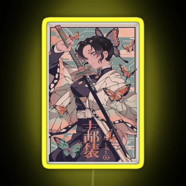 Vintage Shinobu Phone Case RGB Neon Sign