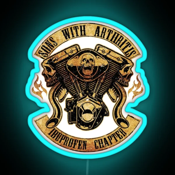 Vintage Sons With Arthritis Ibuprofen Chapter RGB Neon Sign