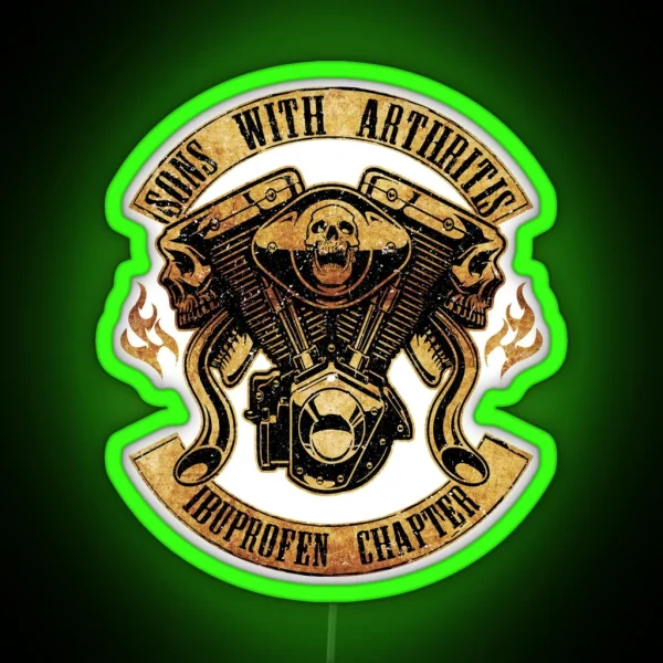 Vintage Sons With Arthritis Ibuprofen Chapter RGB Neon Sign