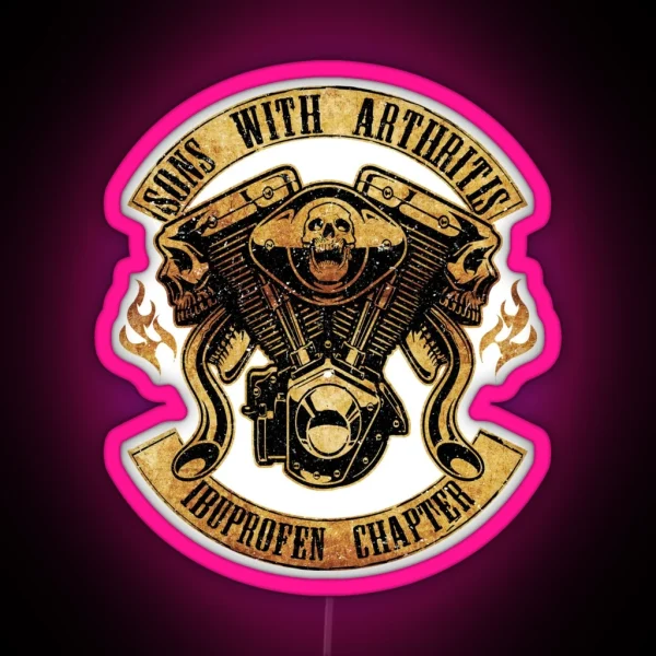 Vintage Sons With Arthritis Ibuprofen Chapter RGB Neon Sign