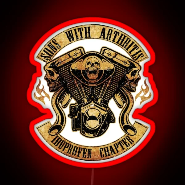 Vintage Sons With Arthritis Ibuprofen Chapter RGB Neon Sign