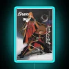 Vintage Space Pirate Neon Sign featuring Albator, Captain Harlock, and Queen Emeraldas from the 1970s anime series.
