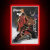 Vintage space pirate neon sign featuring Captain Harlock and Queen Emeraldas.