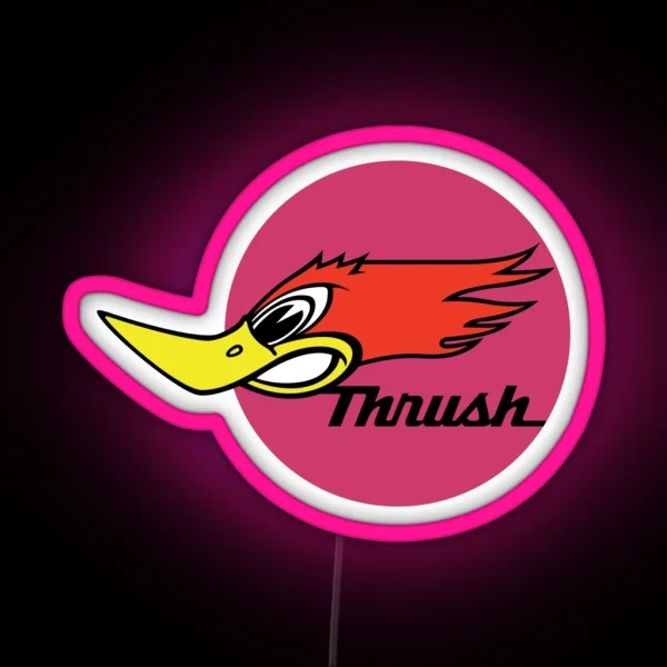 Vintage Thrush Led Design RGB Neon Sign