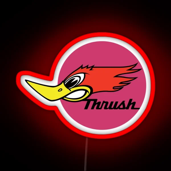 Vintage Thrush Led Design RGB Neon Sign