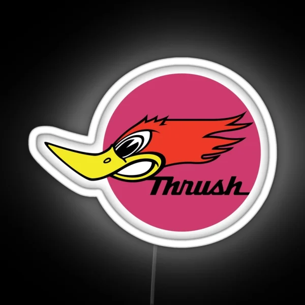 Vintage Thrush Led Design RGB Neon Sign