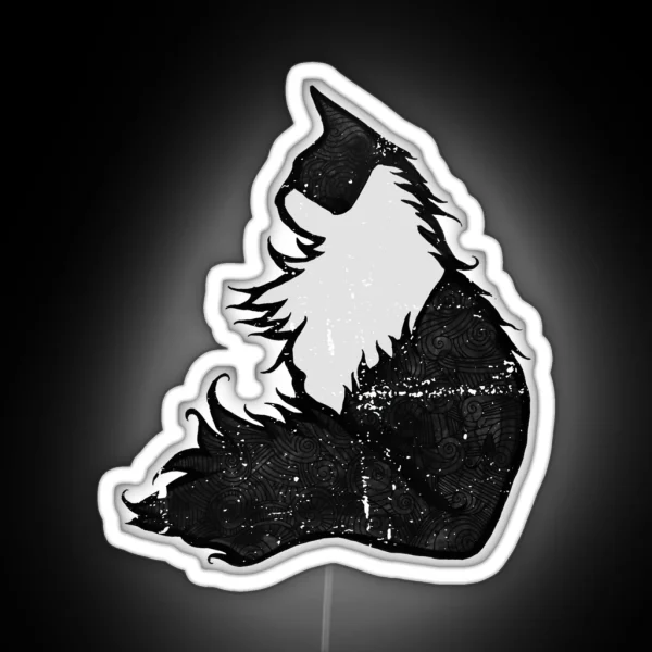 Vintage Tuxedo Cat RGB Neon Sign