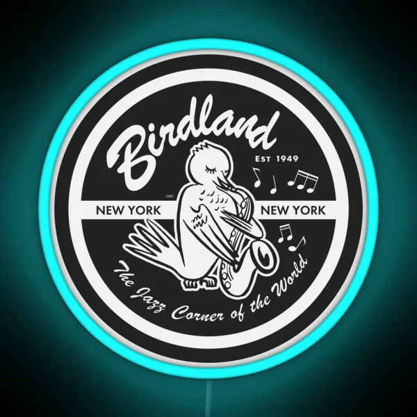 Vintage Venue Birdland Jazz Club RGB Neon Sign