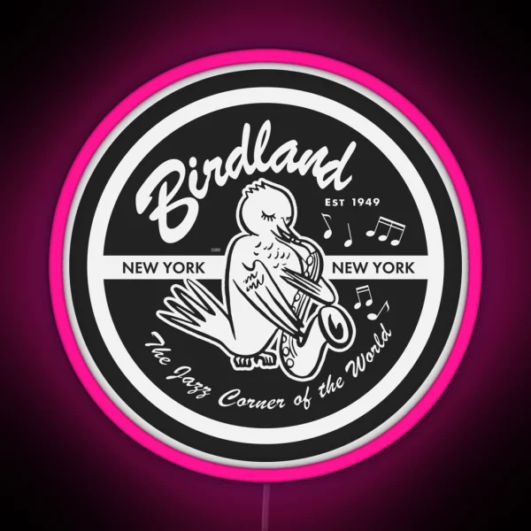 Vintage Venue Birdland Jazz Club RGB Neon Sign