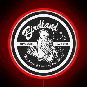 Vintage Venue Birdland Jazz Club RGB Neon Sign
