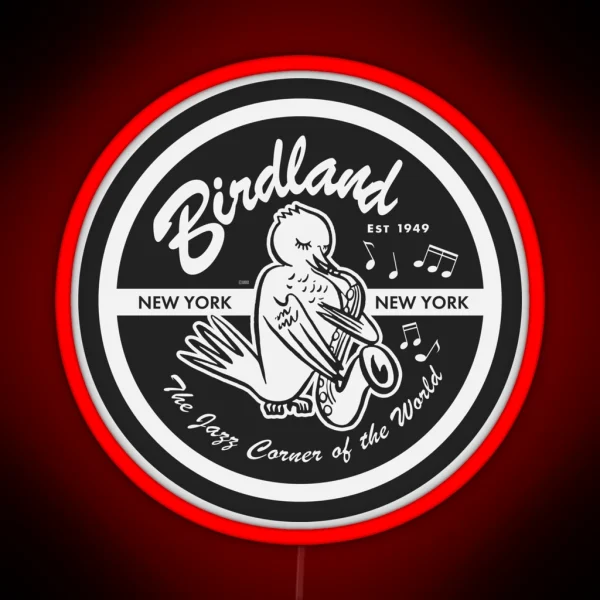 Vintage Venue Birdland Jazz Club RGB Neon Sign