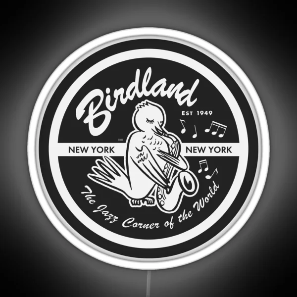 Vintage Venue Birdland Jazz Club RGB Neon Sign