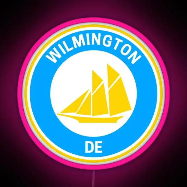 Vintage Wilmington Delaware RGB Neon Sign
