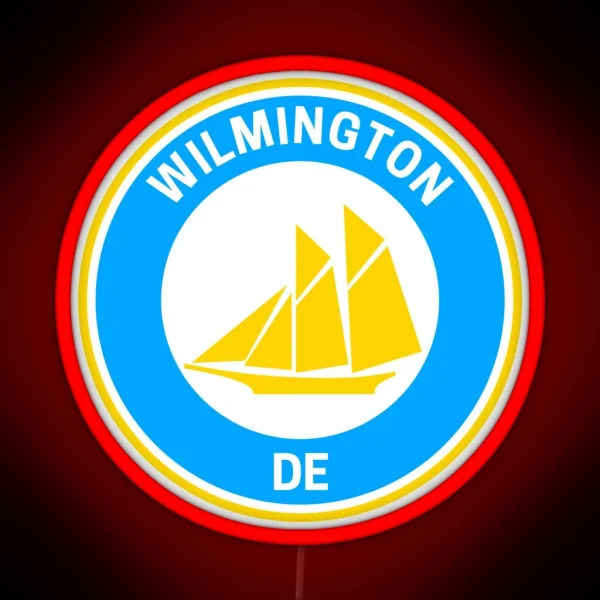 Vintage Wilmington Delaware RGB Neon Sign
