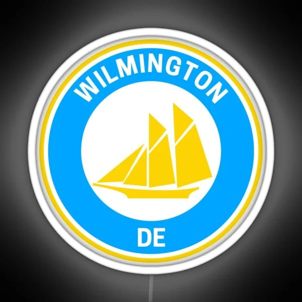 Vintage Wilmington Delaware RGB Neon Sign