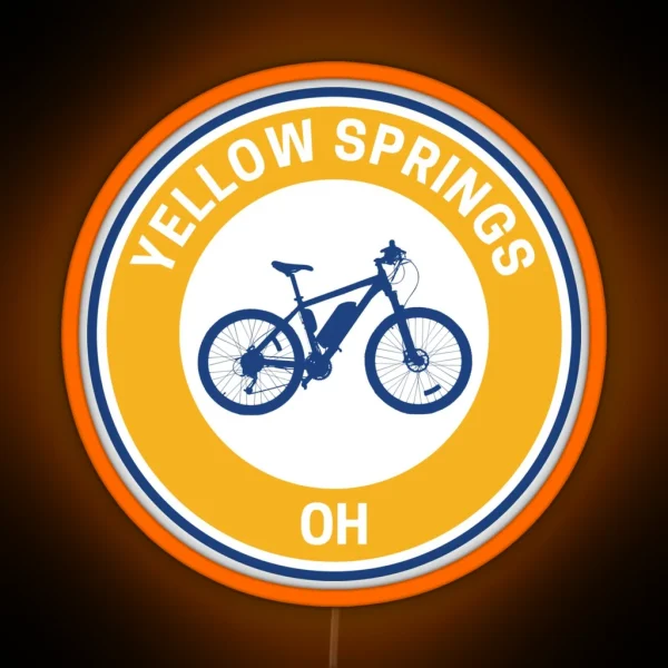 Vintage Yellow Springs Ohio RGB Neon Sign