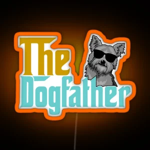 Vintage Yor Kie Dog The Dog Father RGB Neon Sign