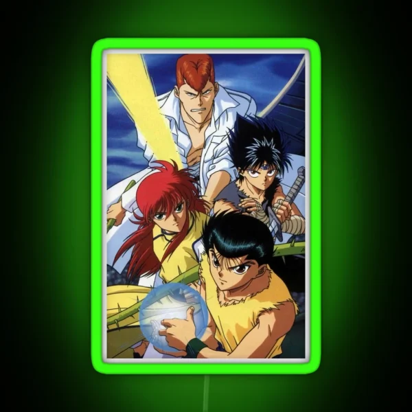 Vintage Yuyu Hakusho RGB Neon Sign