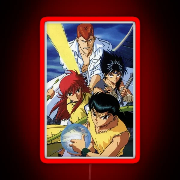 Vintage Yuyu Hakusho RGB Neon Sign