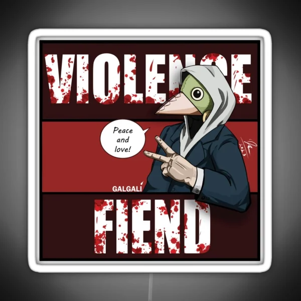 Violence Fiend Colored Manga Ver RGB Neon Sign