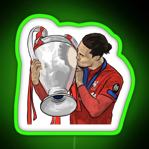 Virgil Van Dijk RGB Neon Sign