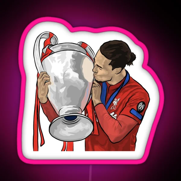 Virgil Van Dijk RGB Neon Sign