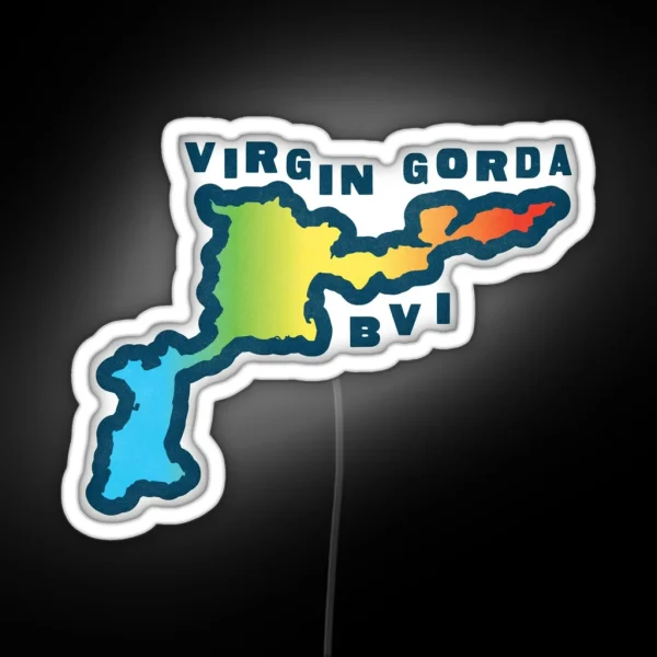 Virgin Gorda BVI RGB Neon Sign