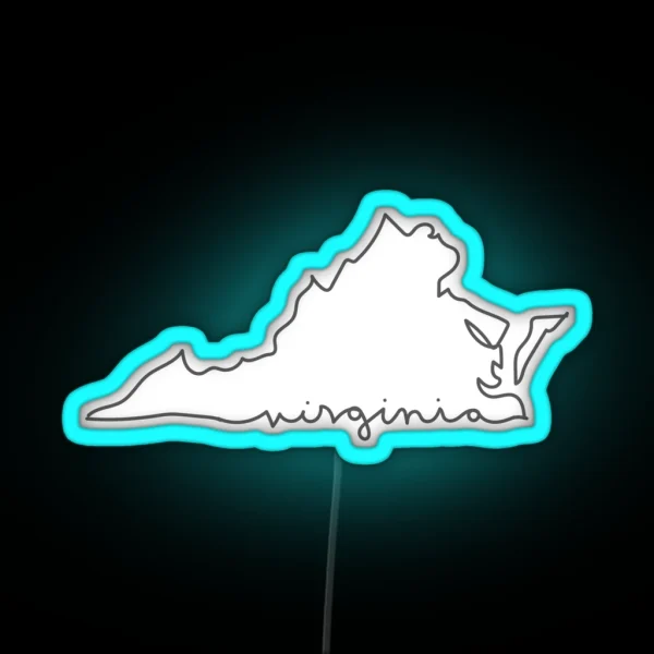 Virginia Line RGB Neon Sign