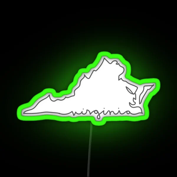 Virginia Line RGB Neon Sign