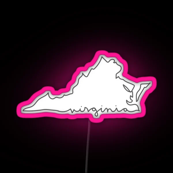 Virginia Line RGB Neon Sign