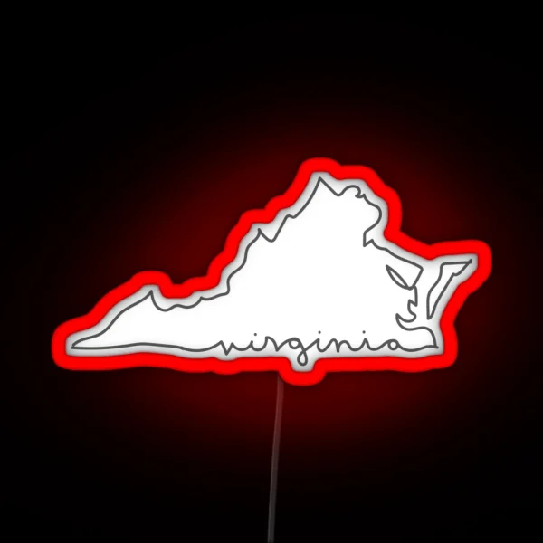 Virginia Line RGB Neon Sign