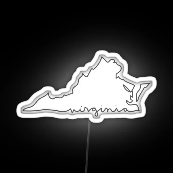 Virginia Line RGB Neon Sign
