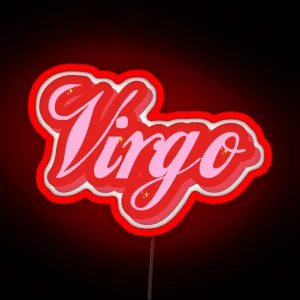 Virgo Vintage Font RGB Neon Sign