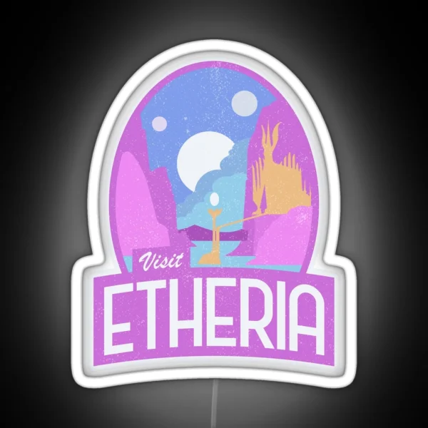 Visit Etheria She Ra Logo RGB Neon Sign