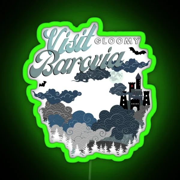 Visit Gloomy Barovia RGB Neon Sign