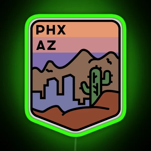 Visit Phoenix Arizona RGB Neon Sign