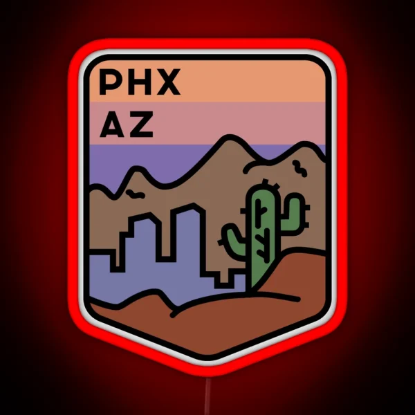 Visit Phoenix Arizona RGB Neon Sign