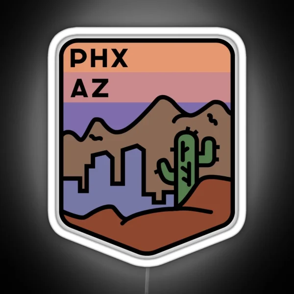Visit Phoenix Arizona RGB Neon Sign