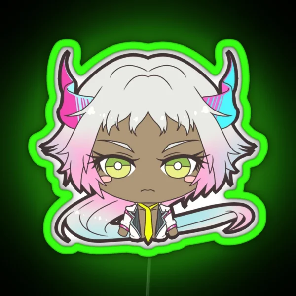 Vocaloid Unity Chan AKAZA Design RGB Neon Sign
