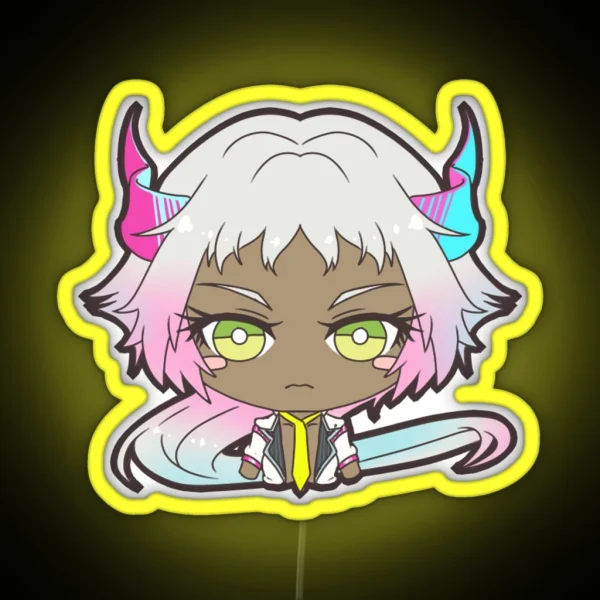 Vocaloid Unity Chan AKAZA Design RGB Neon Sign