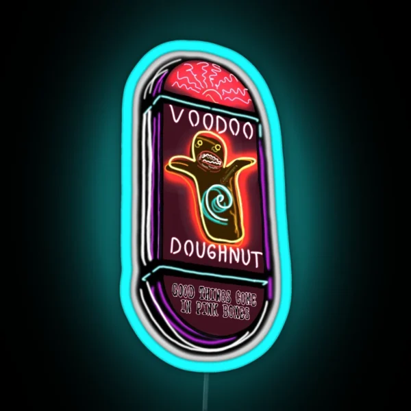 Voodoo Doughnut Sign RGB Neon Sign